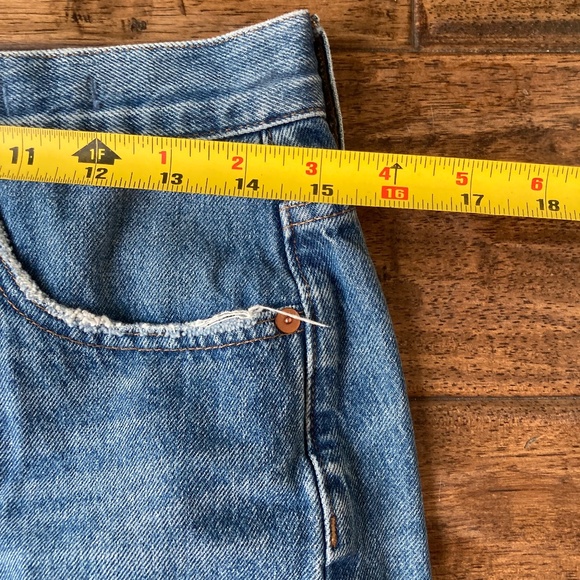 Madewell The Classic Straight Jean Sz 28 Cropped Distressed High Rise - Picture 11 of 11